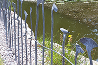 Exeter Wrought Iron Fence Devon
