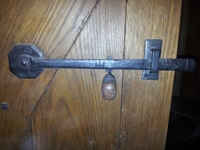Wrought iron candlesticks Chagford